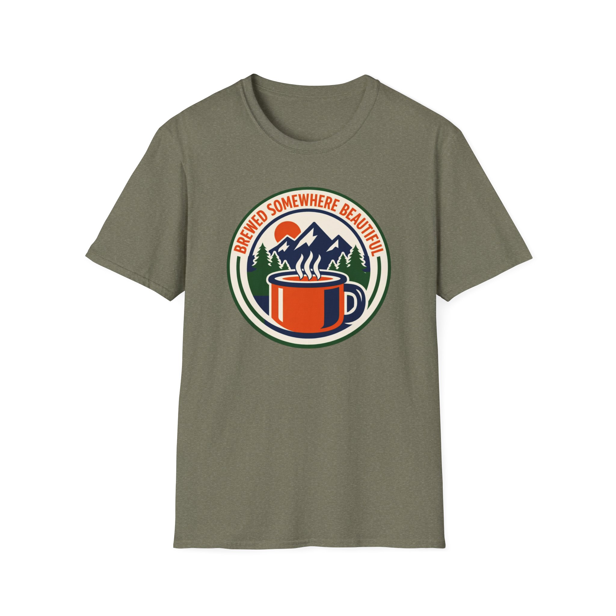 Brewed Somewhere Beautiful Emblem T-Shirt - Image 15