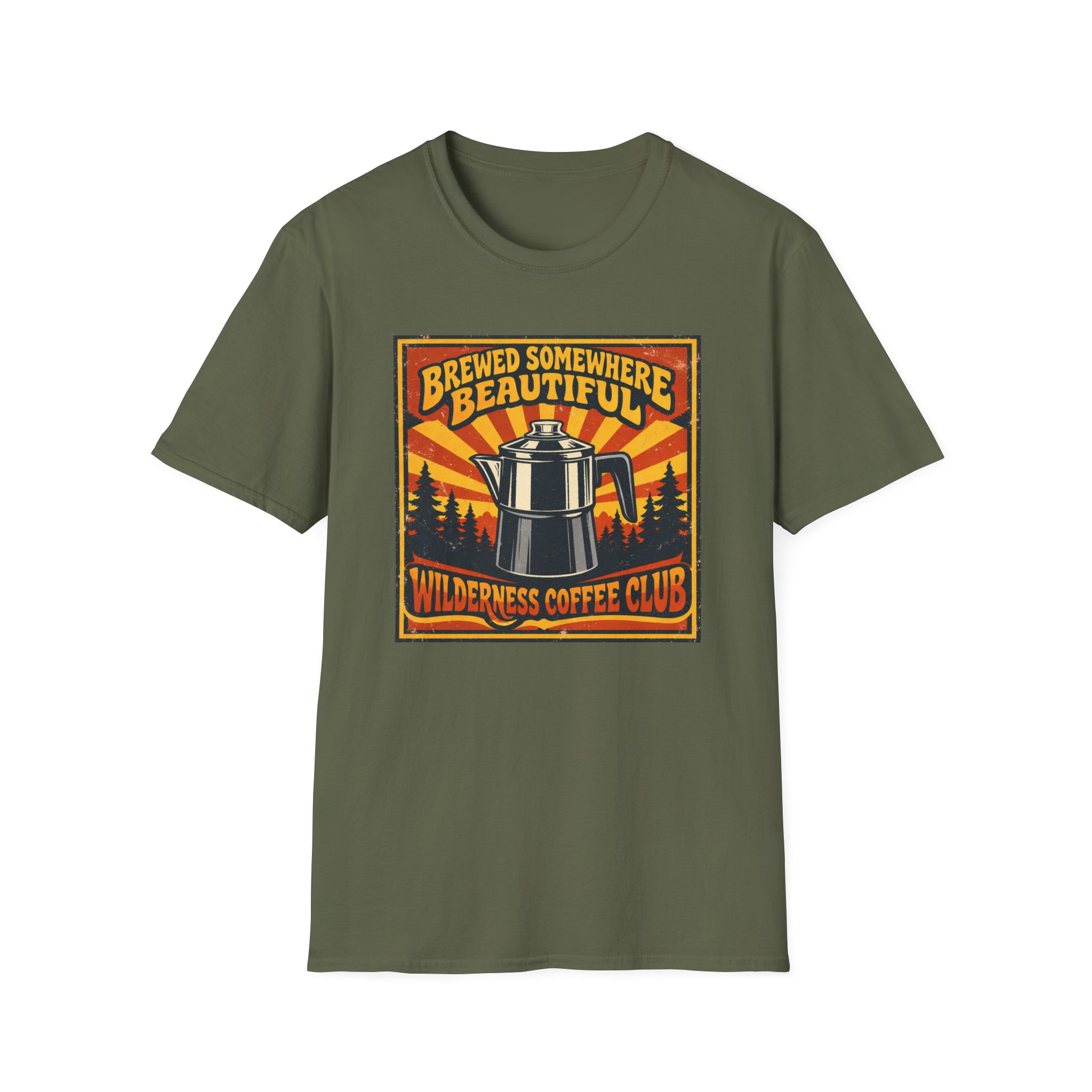 Brewed Somewhere Beautiful Poster Style T-shirt - Image 19