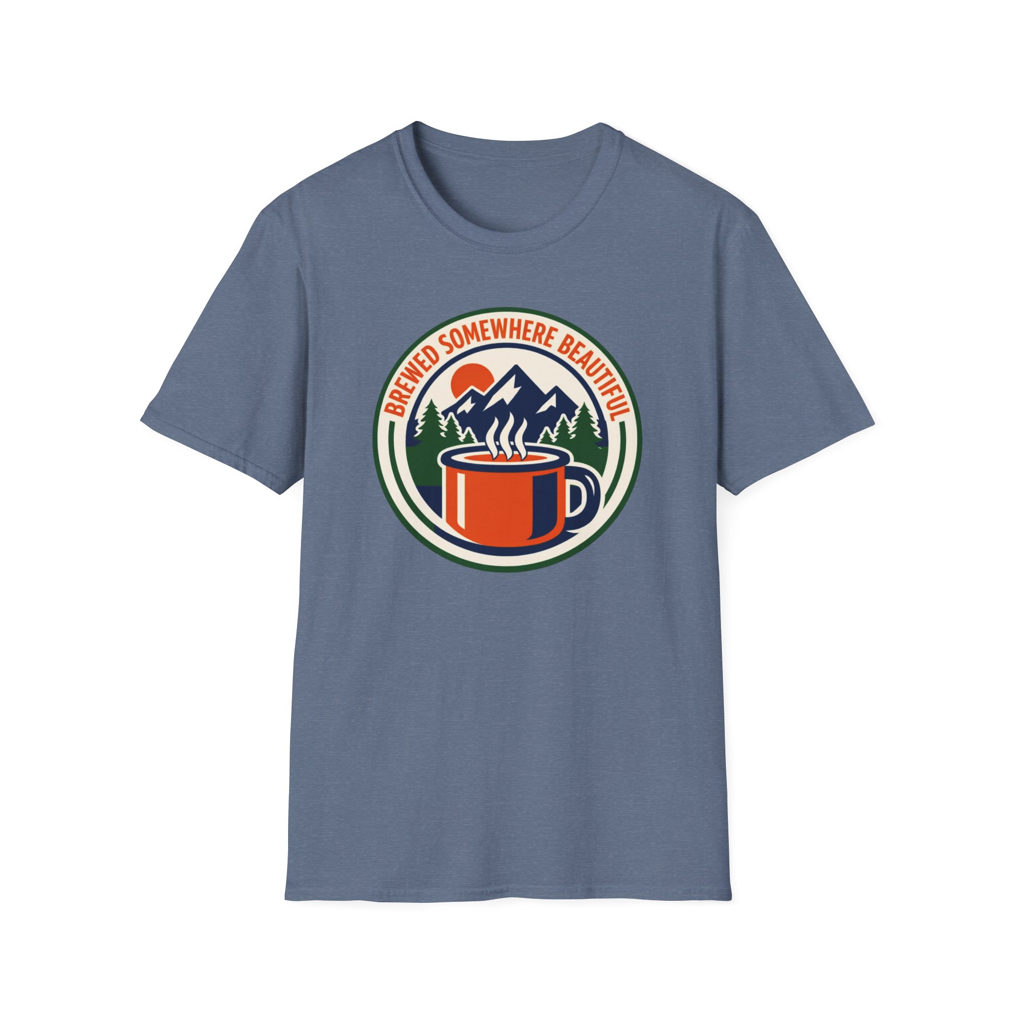 Brewed Somewhere Beautiful Emblem T-Shirt - Image 23