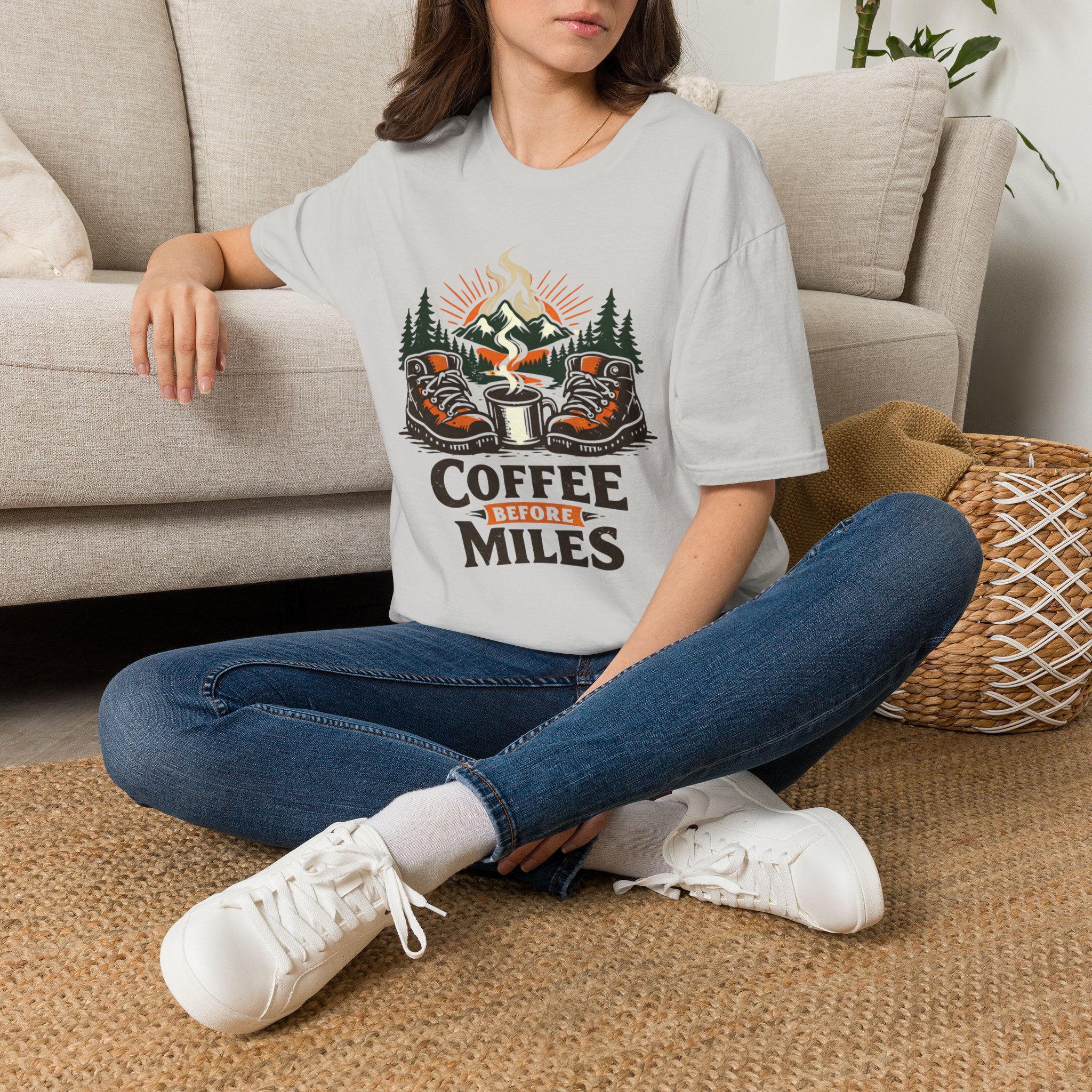 Coffee Before Miles T-Shirt - Image 10